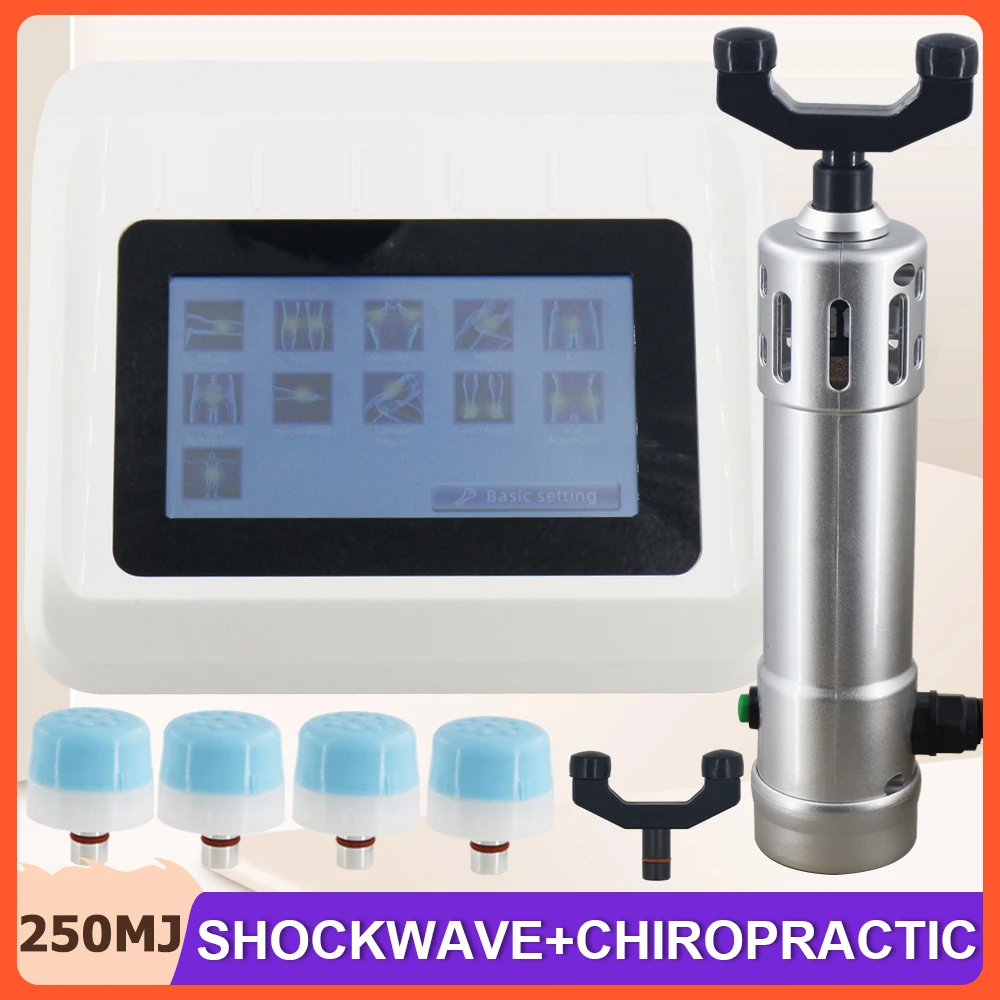 

New Shockwave Therapy Machine Professional Shock Wave Chiropractic Tool Massage Gun For ED Treatment Relief Pain Muscle Massager
