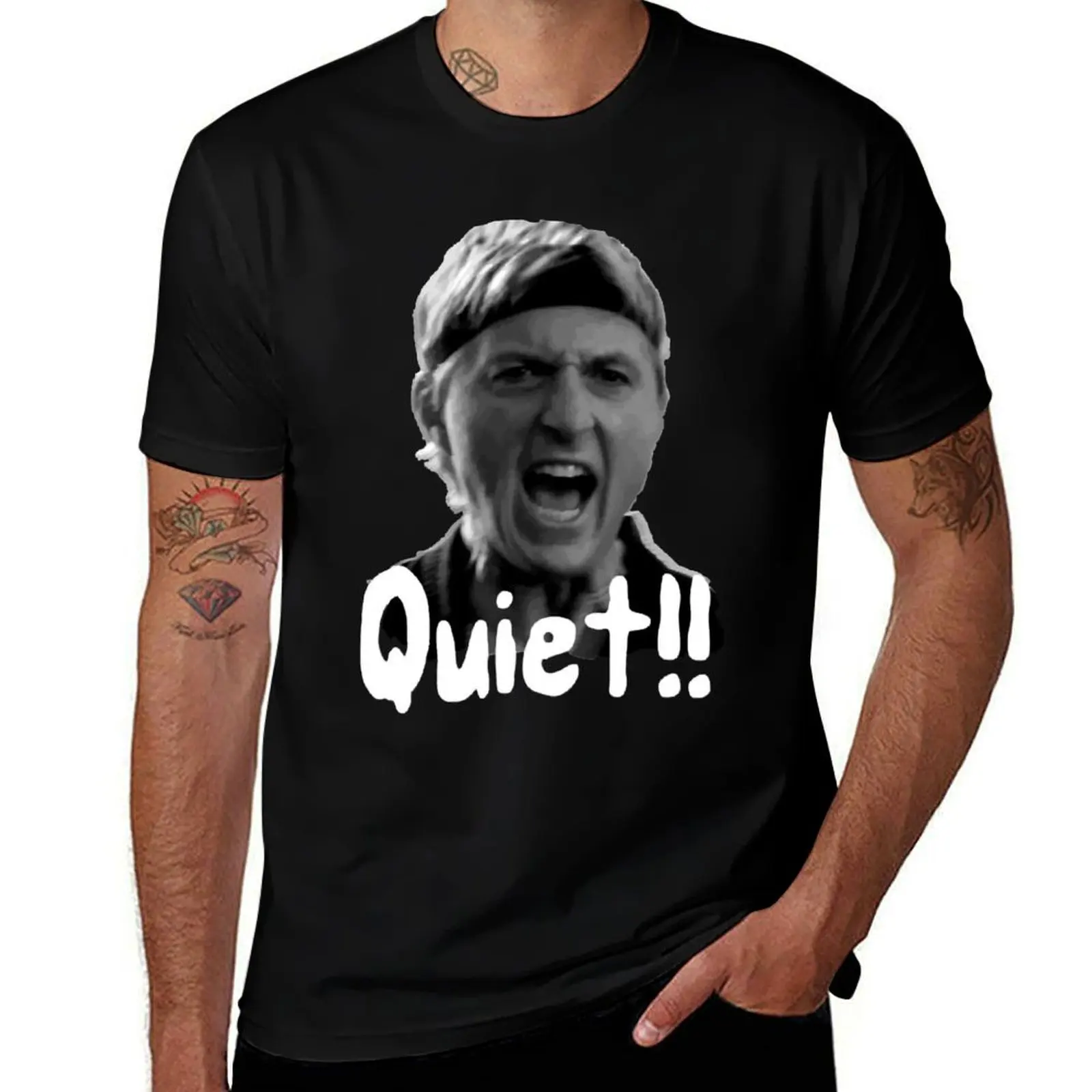 Футболка Cobra Kai Quiet-Cobra Johnny Lawrence футболка с аниме мужские рубашки рисунком