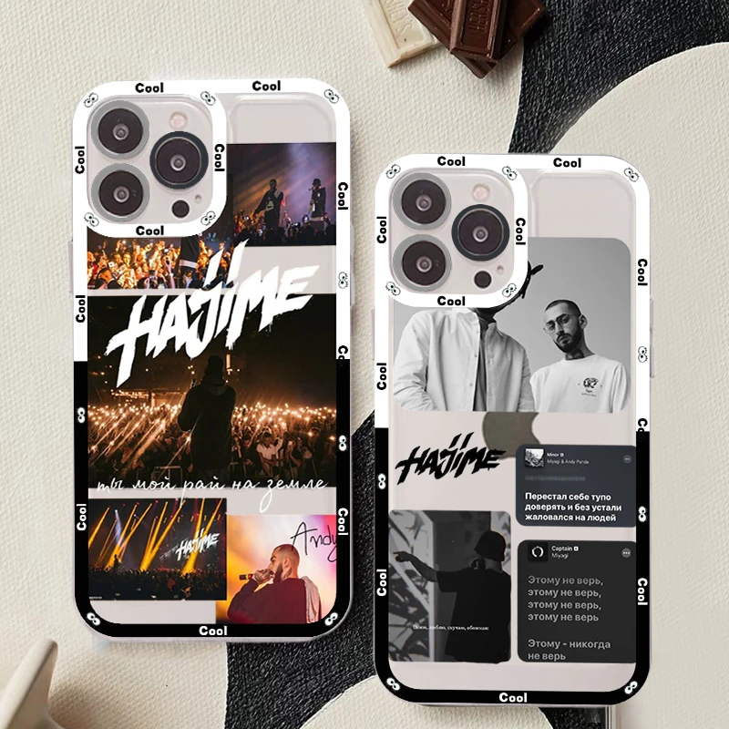 

Hajime MiyaGi Andy Panda Phone Case For iPhone 14 13 12 11 Pro Max Mini X Xs XR 6 7 8 Plus SE 2020 Transparent Case