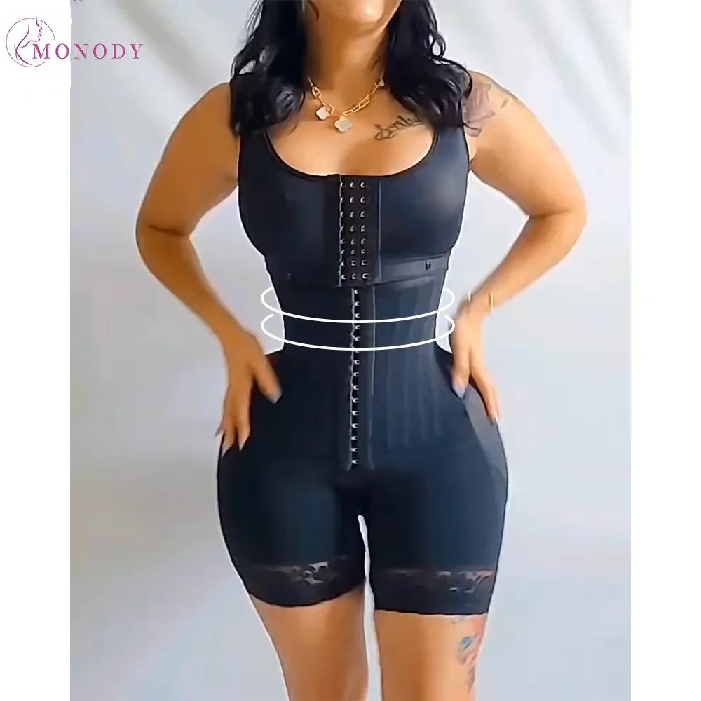 Fajas Colombianas Moldeadoras Высокая компрессия с костями Body Shaper Утягивающее Корректирующее