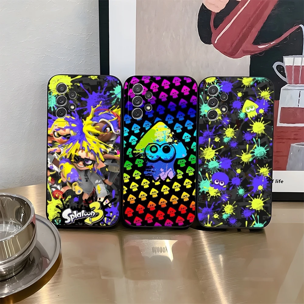 Чехол для телефона Game Splatoon 3 Samsung Galaxy S25 S24 S21 S23 S22 S20 Ultra Fe Plus A34 A16 A54 A24 A52 A53 M54 Cover