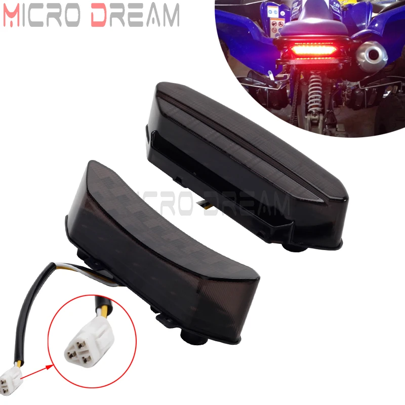 

For Yamaha Raptor 700R 700 R 2006-2018 YFZ450R YFZ450X 09-18 YFZ 450R LED Rear Lamp Taillight Brake Tail Light ATV UTV Lighting