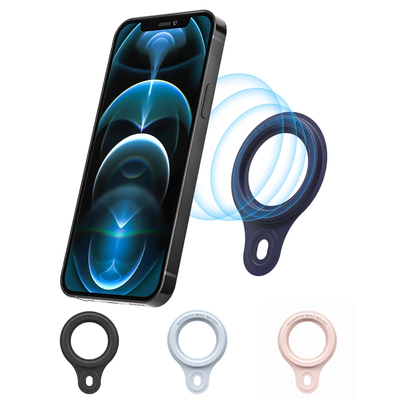 

For MagSafe Magnetic Ring Holder for iPhone 12 13 Mini Pro Max Galaxy Note 20 HUAWEI Mate 30 Wall Mount Magnet Car Phone Stand