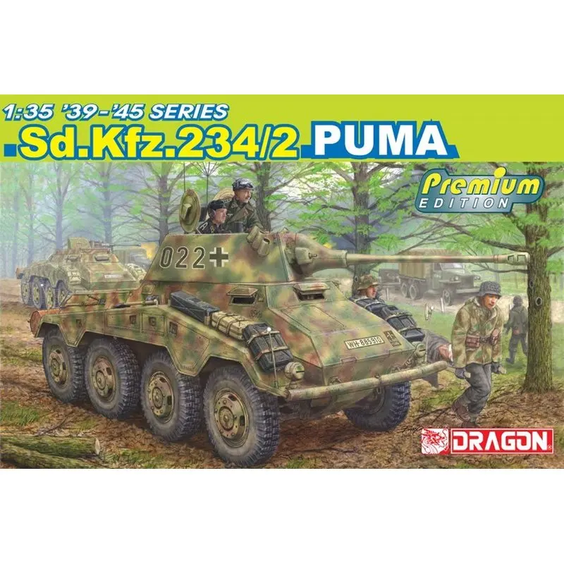 DRAGON 6943 1/35 German Sd.Kfz.234/2 PUMA - Scale Assemble Model Kit