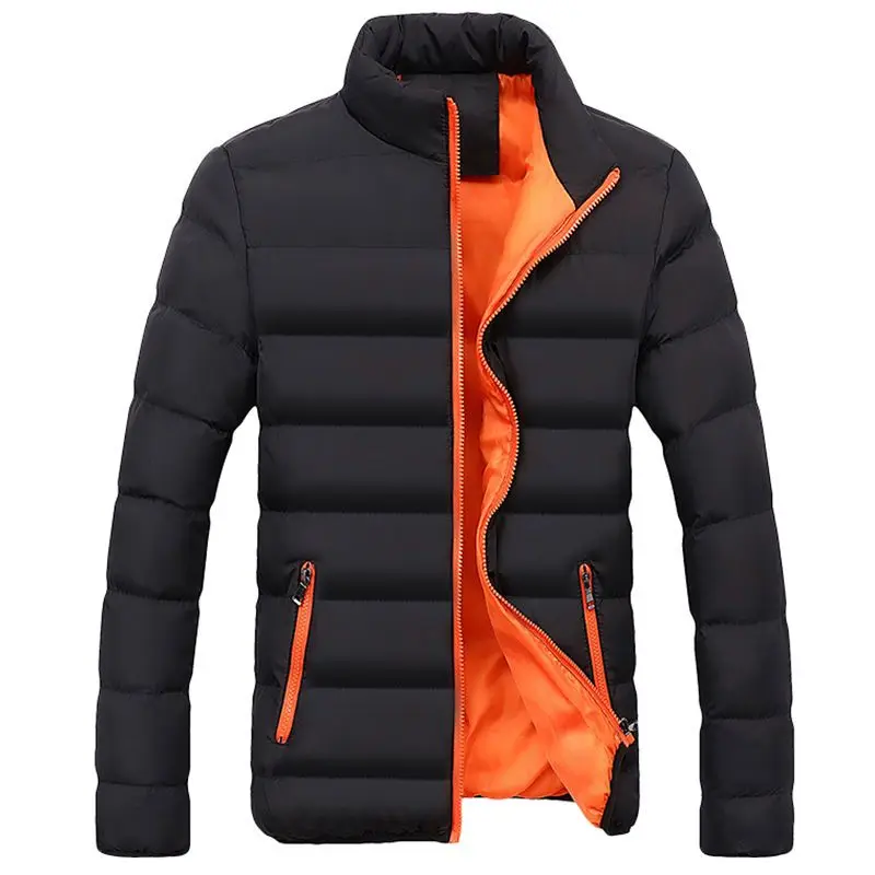 Men's Jacket Stand Collar Mens Parka Winter New Down Jacket Plus Velvet Warm Jackets Men Business Leisure Coat Youth Coats F23