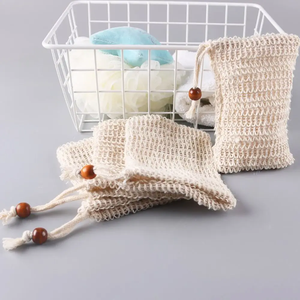 

2pcs Soap Foaming Net Bag Soft Skin Cleaner Easy Bubble Exfoliating Soap Pouch Mesh Bag Bathroom Accessories Body Cleaning Tools