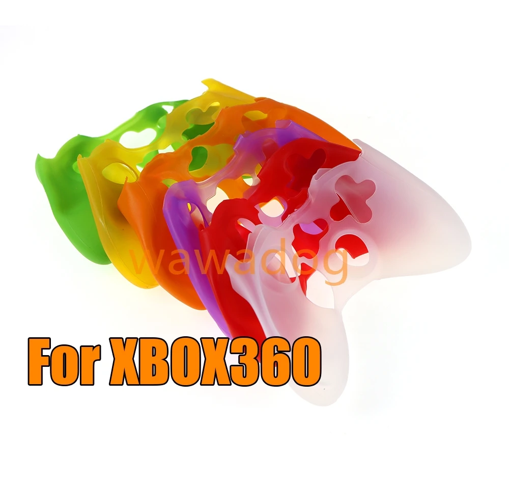 Фото 20 шт. мягкий силиконовый чехол для контроллера Xbox360, игровые аксессуары, чехол для геймпада, джойстика для Xbox 360, кожаный чехол для контроллера Xbox 360 №1