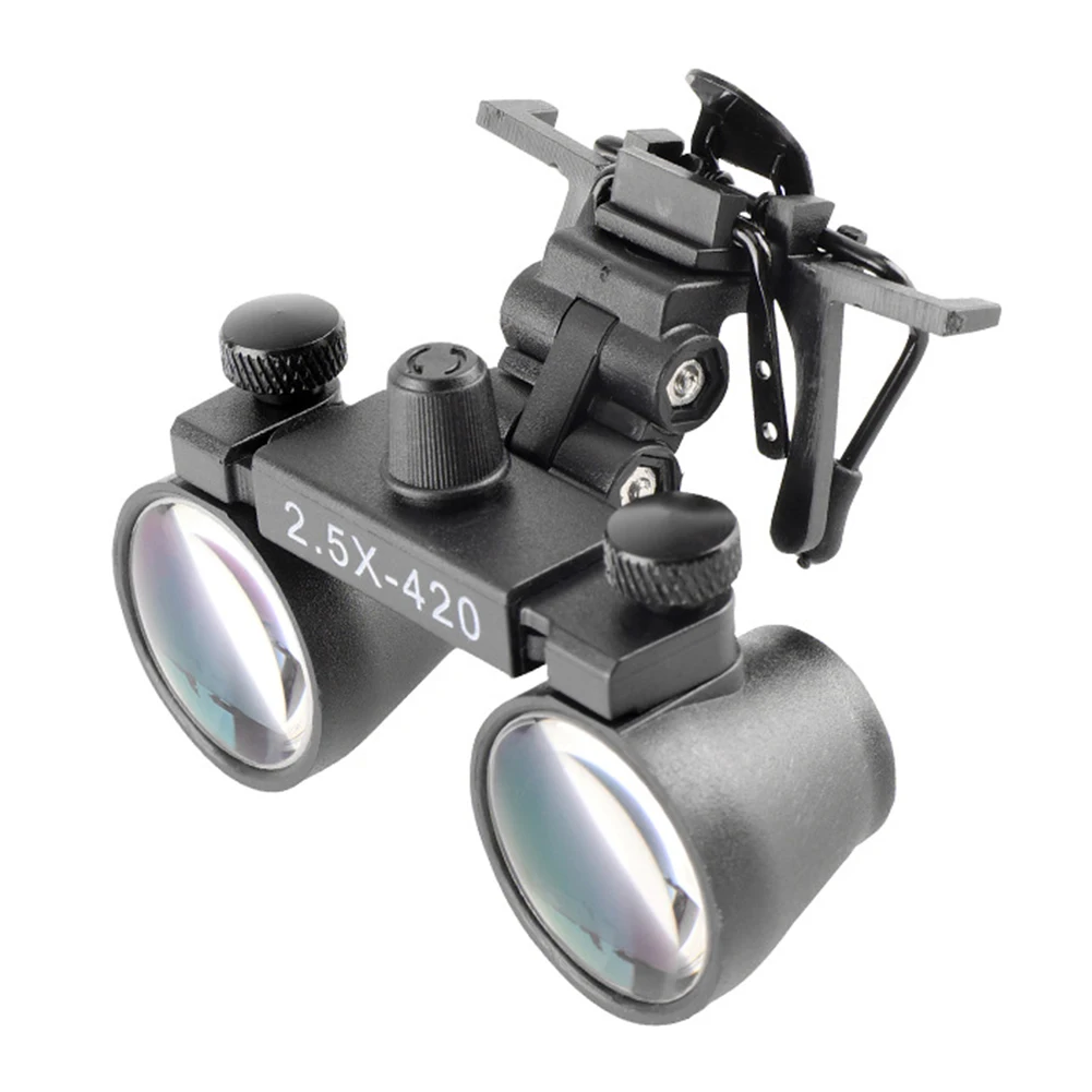 

Binocular Dental Loupes 2.5X Coated Optical Lens with Clip Magnifying Glass Galilean Dental Magnifier Medical Magnifying Glasses
