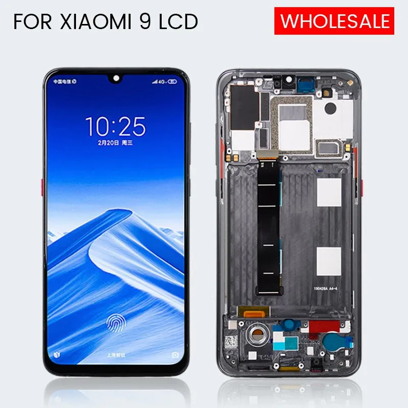 

Wholesale 6.39 Inch For Xiaomi 9 LCD Touch Screen Panel Glass Digitizer Mi 9 Display M1902F1G Assembly Free Shipping With Tools