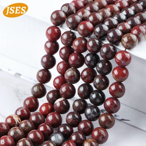 2A натуральные красные бусины из яшмы для изготовления ювелирных изделий, аксессуары для рукоделия, браслеты «сделай сам», ожерелье, бусины