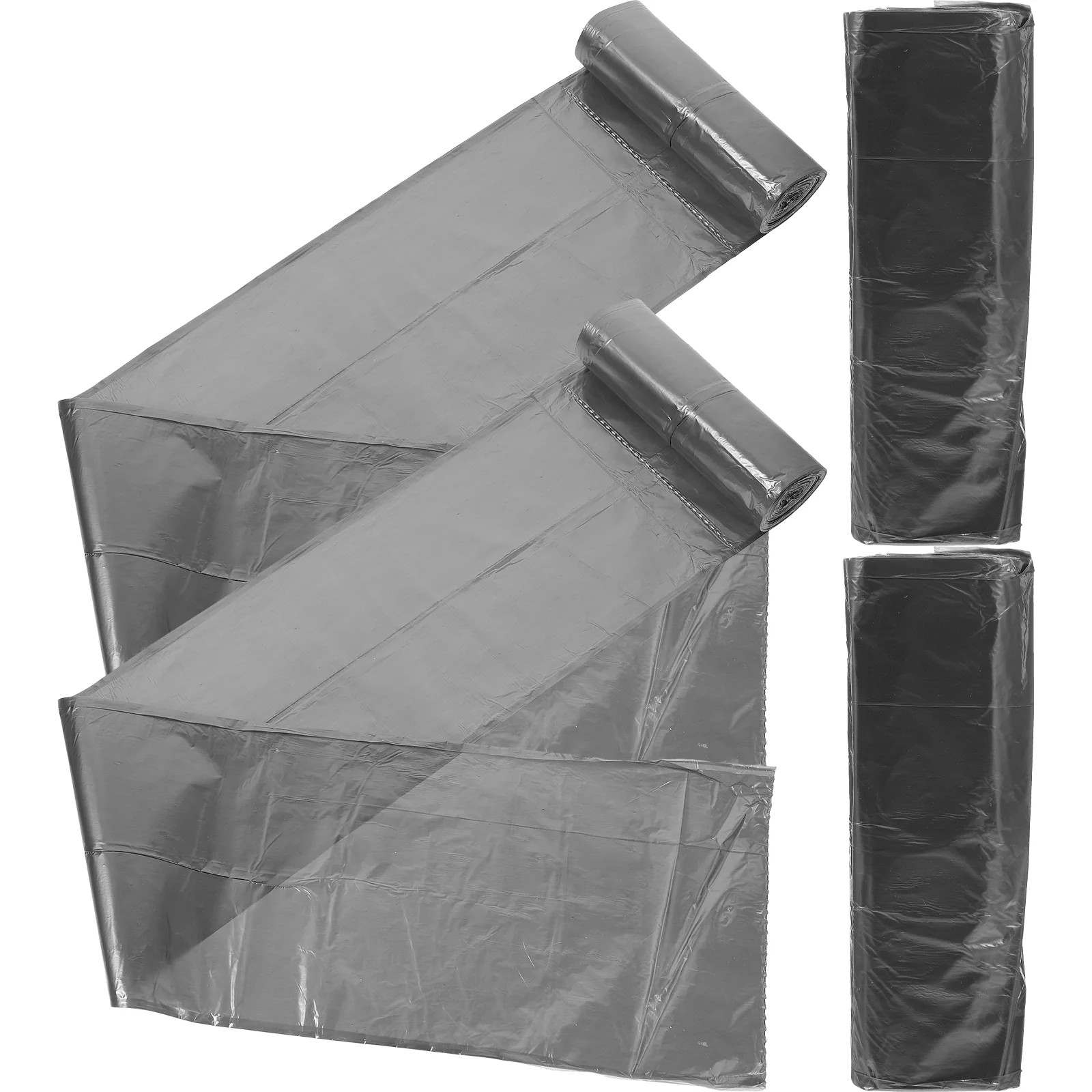 

5 Rolls Plastic Trash Bags Kitchen Trash Bags Bathroom Garbage Bags for Home