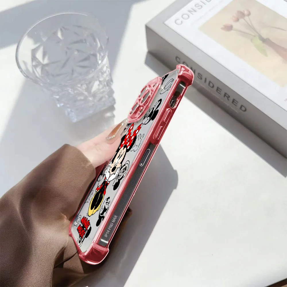 Чехол Cute Disneys Mickeys Minnies для iPhone 16 15 14 13 12 11 Pro Max X XR XSMax 7 8 6 Plus чехол с защитой от