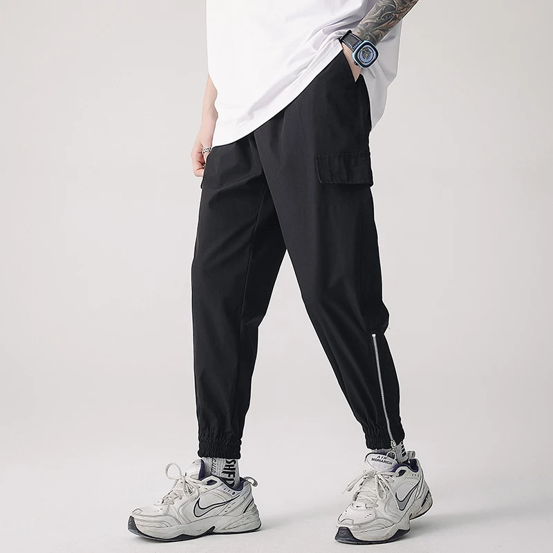 

Men Sweatpants Joggers Baggy Casual Pants Drawstring Soft Breathable Fitness Sportswear Men's Fashion Trousers Moletom Masculino