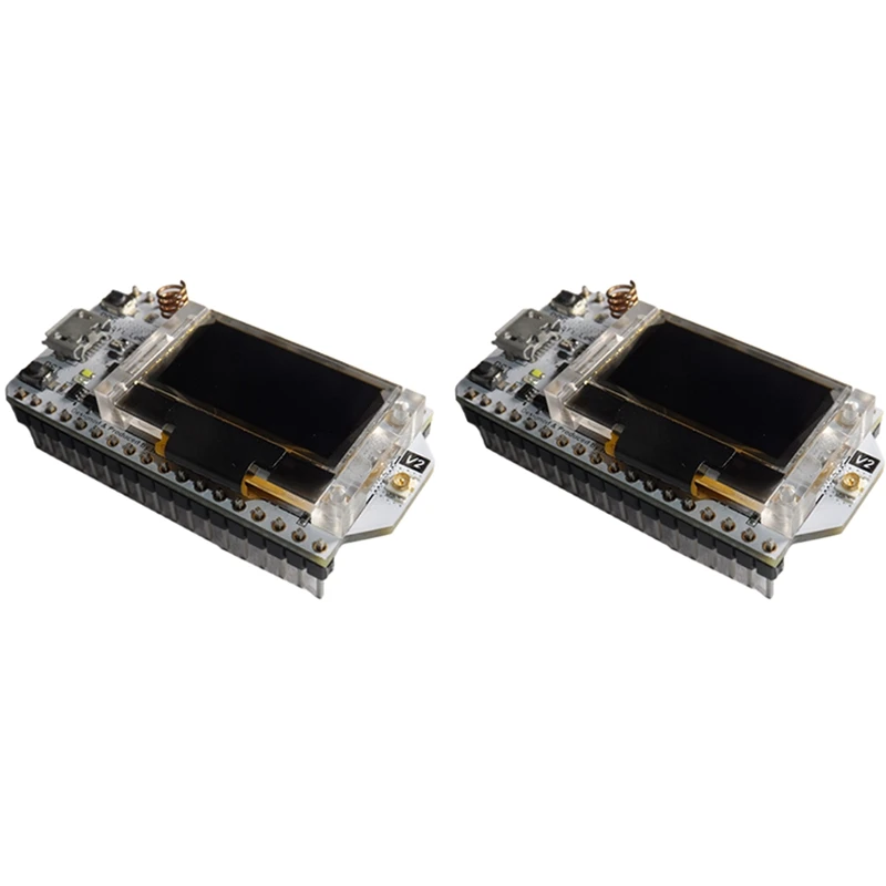 

2Pcs 868-915Mhz SX1276 ESP32 Lora 0.96 Inch Blue OLED Display Bluetooth WIFI Lora Kit 32 Module IOT Development Board