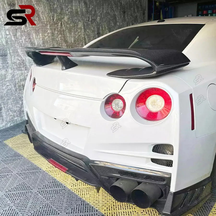 Для Nissan GTR35 углеродное волокно высококачественный задний спойлер детали задней