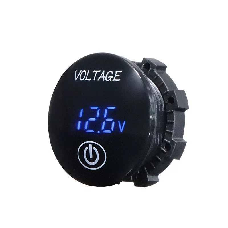 

Motorcycle DC 5V-48V LED Panel Digital Voltage Meter Battery Capacity Display Voltmeter With Touch ON OFF Switch