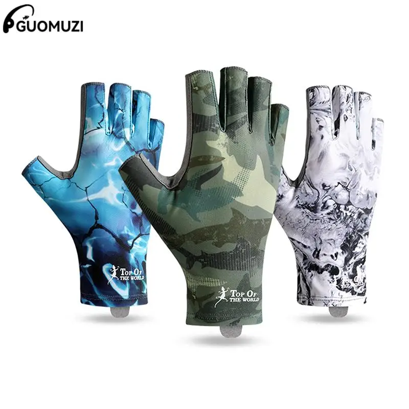 

Fishing Gloves Men Women Outdoor Fishing Anti-slip UV Protection Half Finger Sports Boating Fish Equipment Angling Sailing Glove