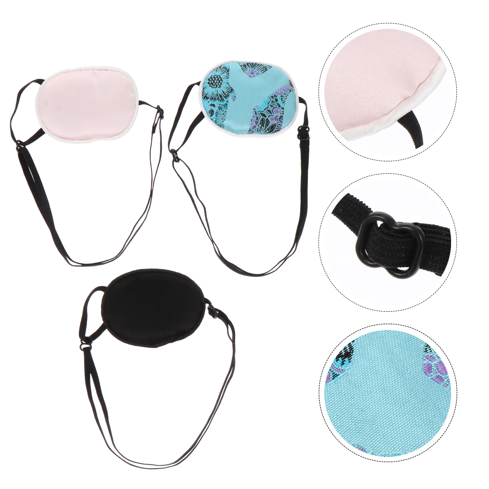 

1 Set 3pcs Adults and Kids Single Eye Masks for Amblyopic Astigmatism Myopia