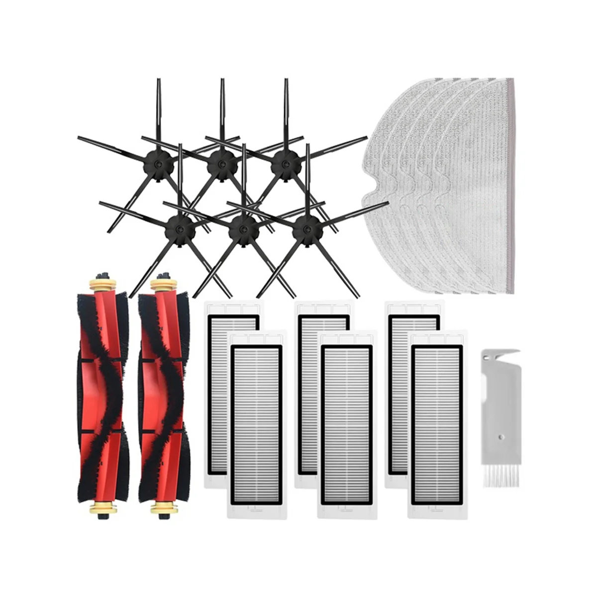 

For XiaoMi Roborock S5 Max S6 MaxV Robot Vacuum Cleaner Accessories Mop Cloth HEPA Filter Main Side Brush Spare Parts