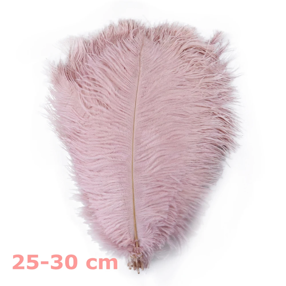 

10PCS Leather Pink Ostrich Feather Centerpiece Natural Ostrich Feathers 15-60 cm Wedding Party Home Decoration Plume
