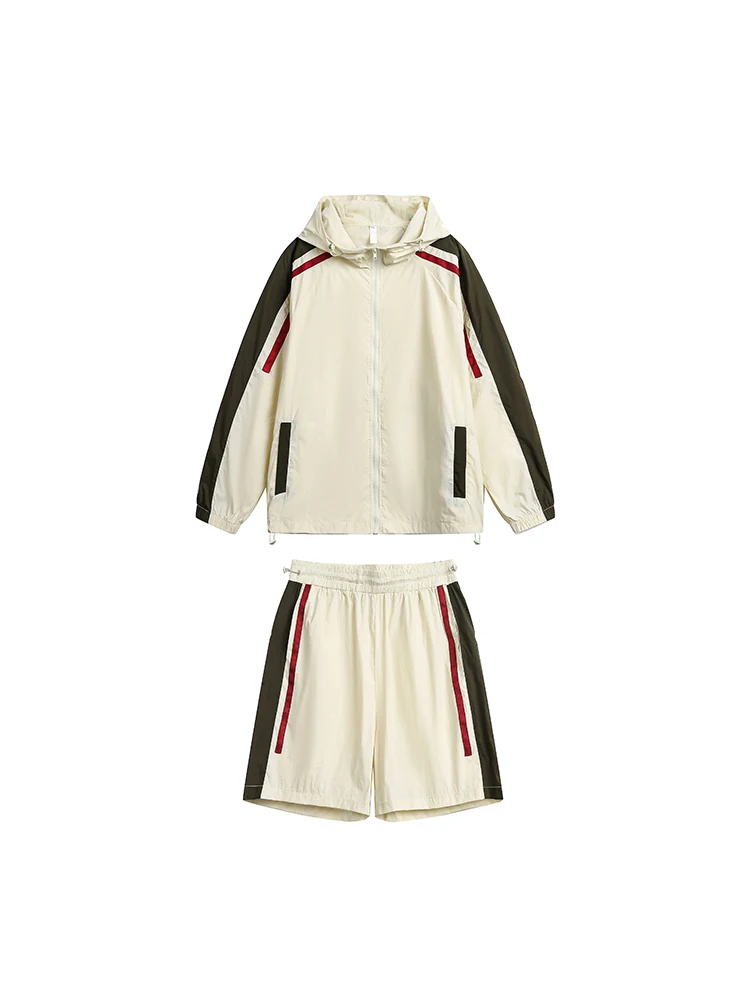 Модная японская одежда Nted в стиле пэчворк контрастных цветов Солнцезащитная UPF50