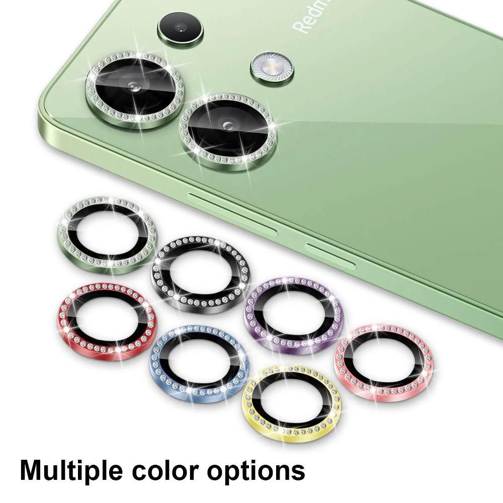 Цветная Алмазная защита для объектива телефона камеры Xiaomi POCO M6Pro 4G X6PRO Poco X5 Pro X6 F5