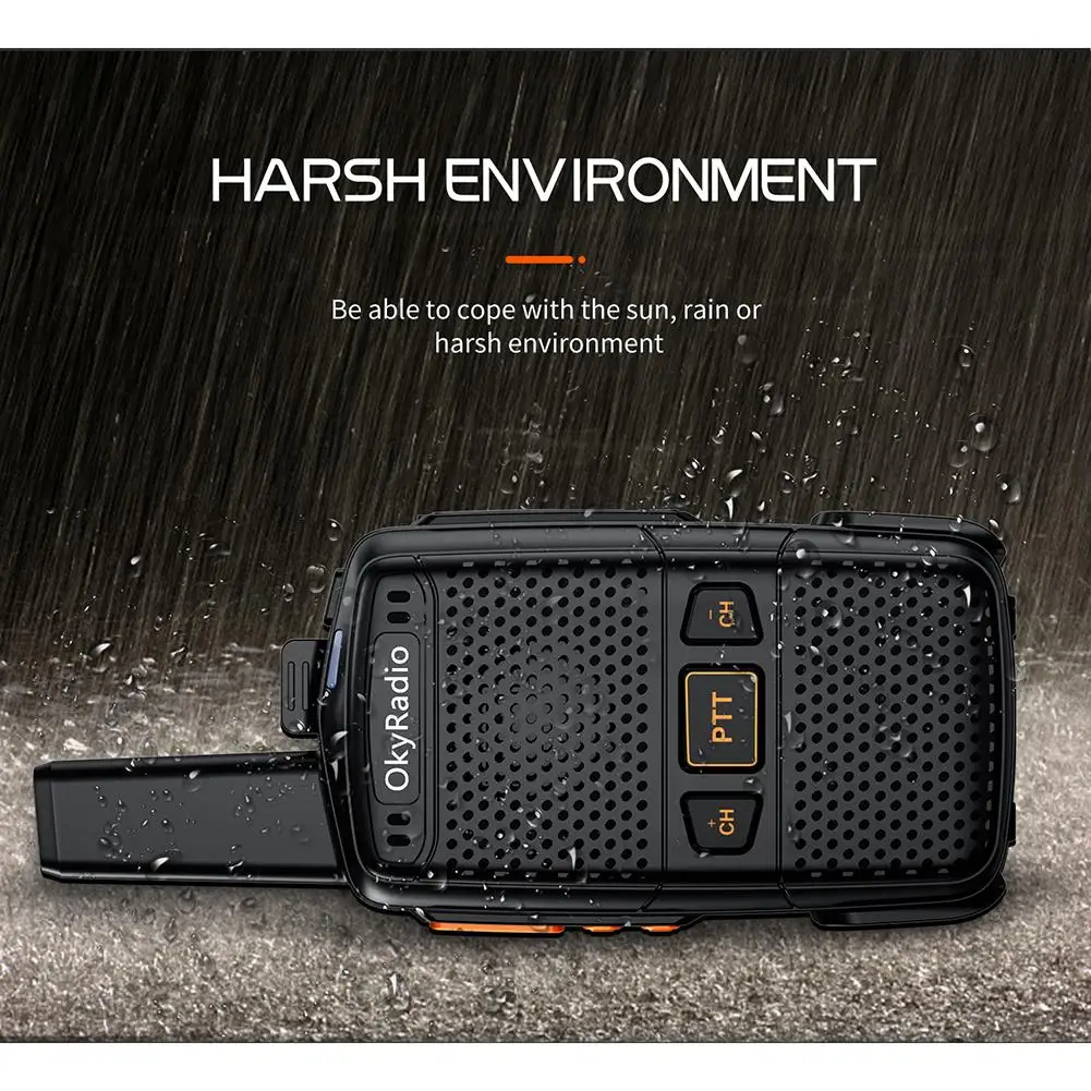 N5 5W Wireless Civil Mini Walkie-talkie 4800mah Type-c Rechargeable 400-470mhz Portable Waterproof Work Intercom