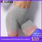 Шорты женские спортивные бесшовные с эффектом пуш-ап, спортивная одежда для фитнеса, джоггеры, облегающие леггинсы с завышенной талией для тренировок и бодибилдинга