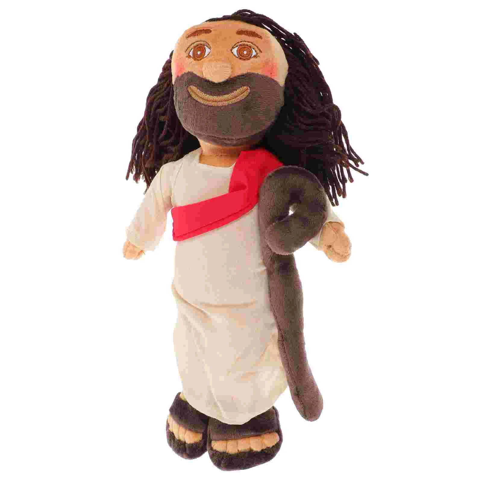 

Interesting Stuffed Figure Creative Stuffed Jesus Comfortable Hug Toy Cartoon Jesus