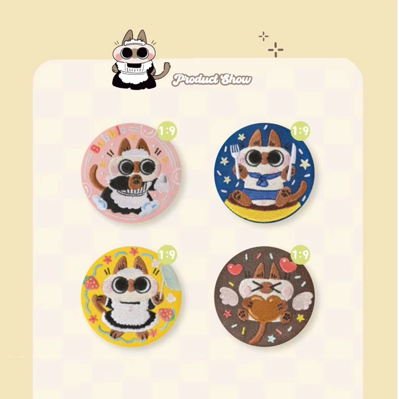 Значок для вышивки Siamese Cat Small Bean Puree милая аниме-фигурка декоративная настольная