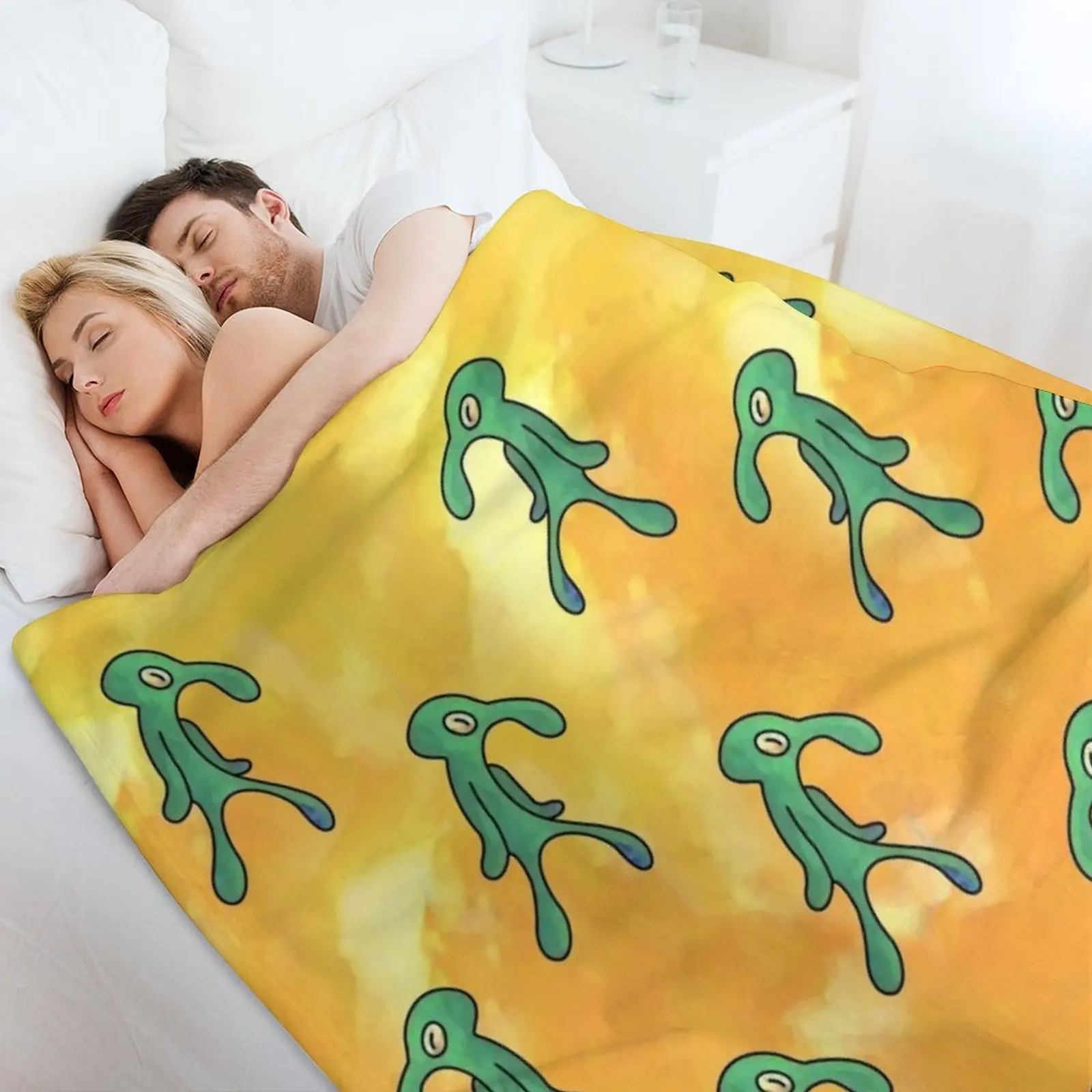 Плед Bold and Brash (желтый) Персонализированный подарок Самые мягкие одеяла на