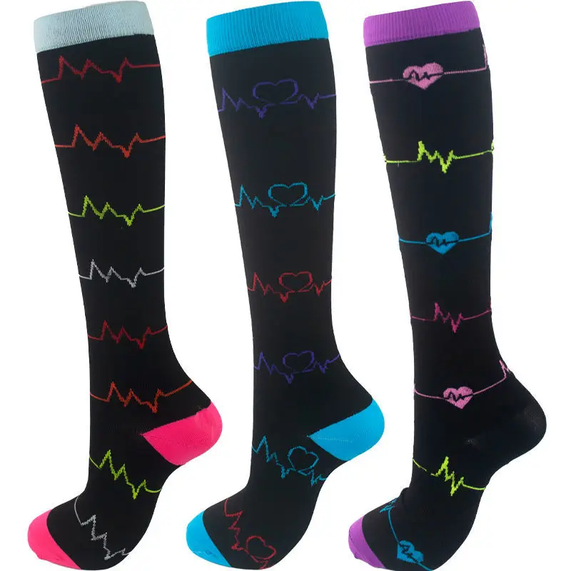 Comfortable Compression Stockings Golf Sport Socks Blood Circulation Promotion Slimming Medical Nursing Stockings Anti-Fatigue