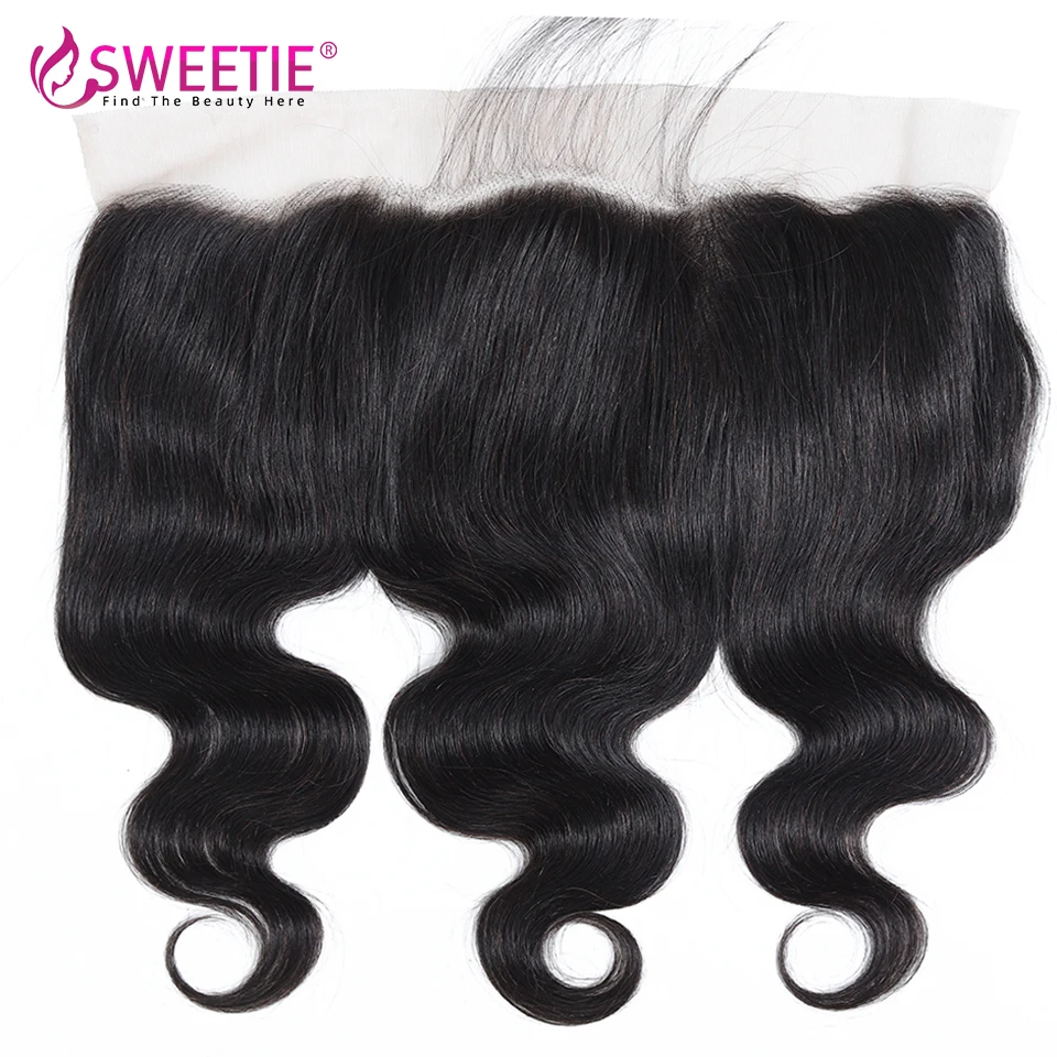 

13x4 Body Wave Frontal human hair Lace Frontal 18 20 22 Inch Brazilian Remy Hair 4x4 Transparent Lace Closure Frontal