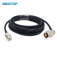 rg58 uhf female jack to uhf male right angle pl259 plug rf connector cable pigtail 50 ohm antenna extension cord coaxial jumper