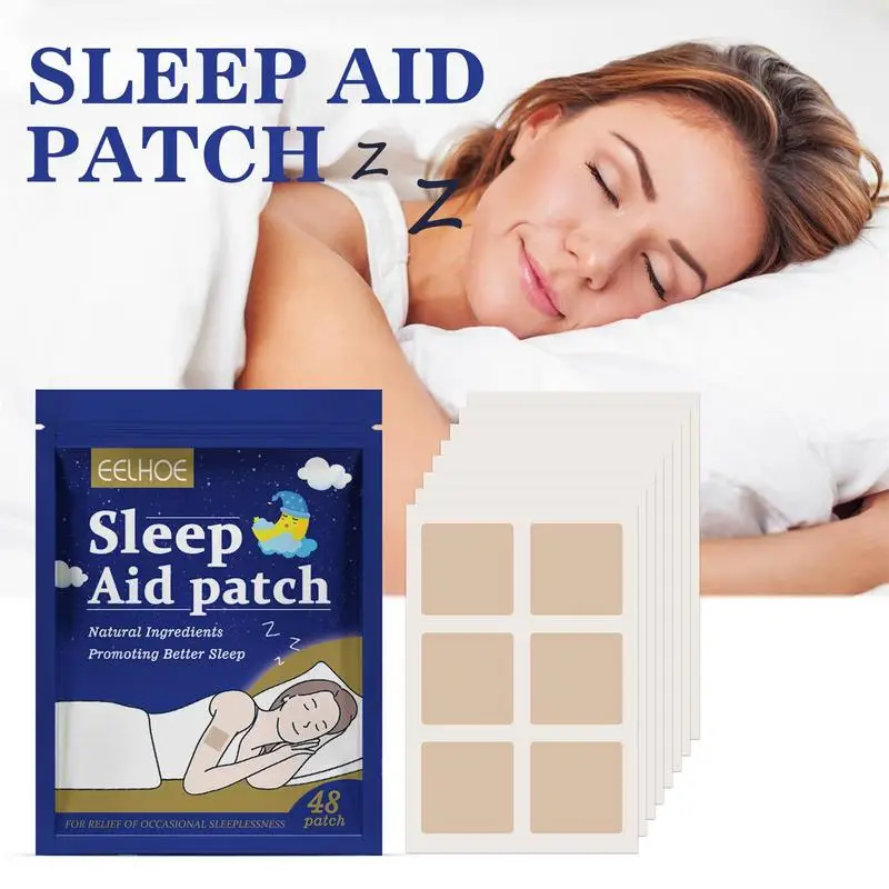 

Natural Sleep Aid Patch Portable Herbal Unisex 48PCS Improve Insomnia Sticker Plant Sleeping Sticker Plant Relax Sticker