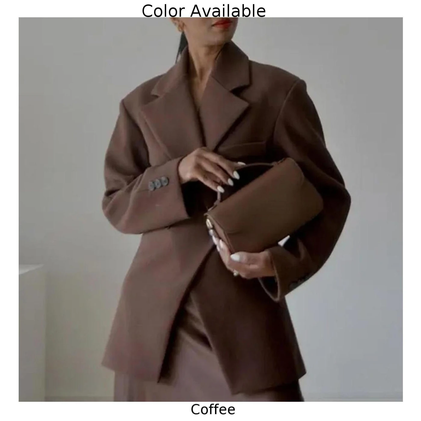 Женский осенний пиджак с длинным рукавом и пуговицами на манжетах тонкий высокой