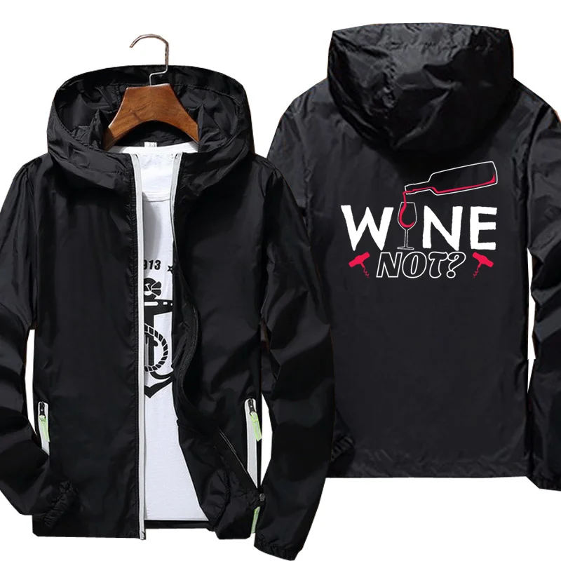 

Custom Men Women Wine Not Red Wine Or White Wine 1 Jackets Thin Outwear Windbreake Windproof Outdoor Sports Clothing
