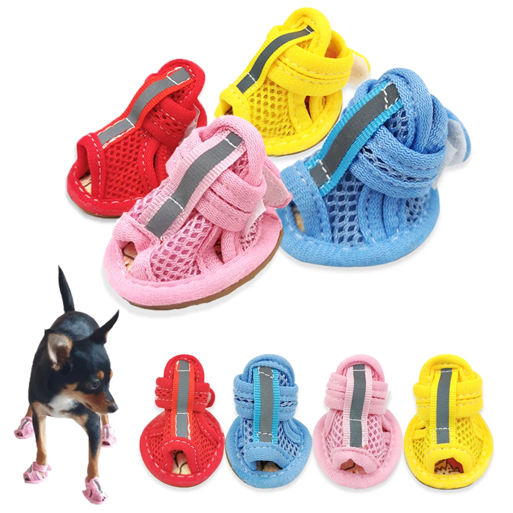 

Outdoor For Boots Shoes Reflective Sandals Pet Dogs Small Dog Non-slip Summer Yorkie Sneakers Socks Breathable Puppy Chihuahua