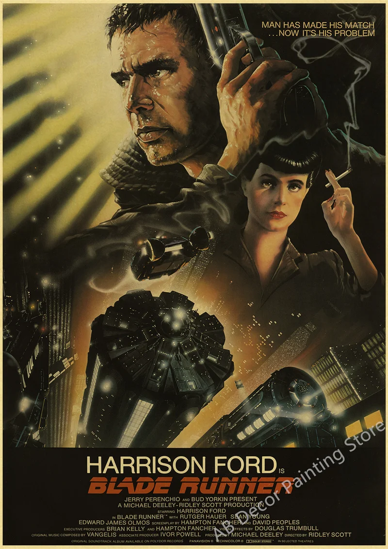 

Ретро постеры из фильмов Дюна, Джанго А4/A3 крафт-бумага