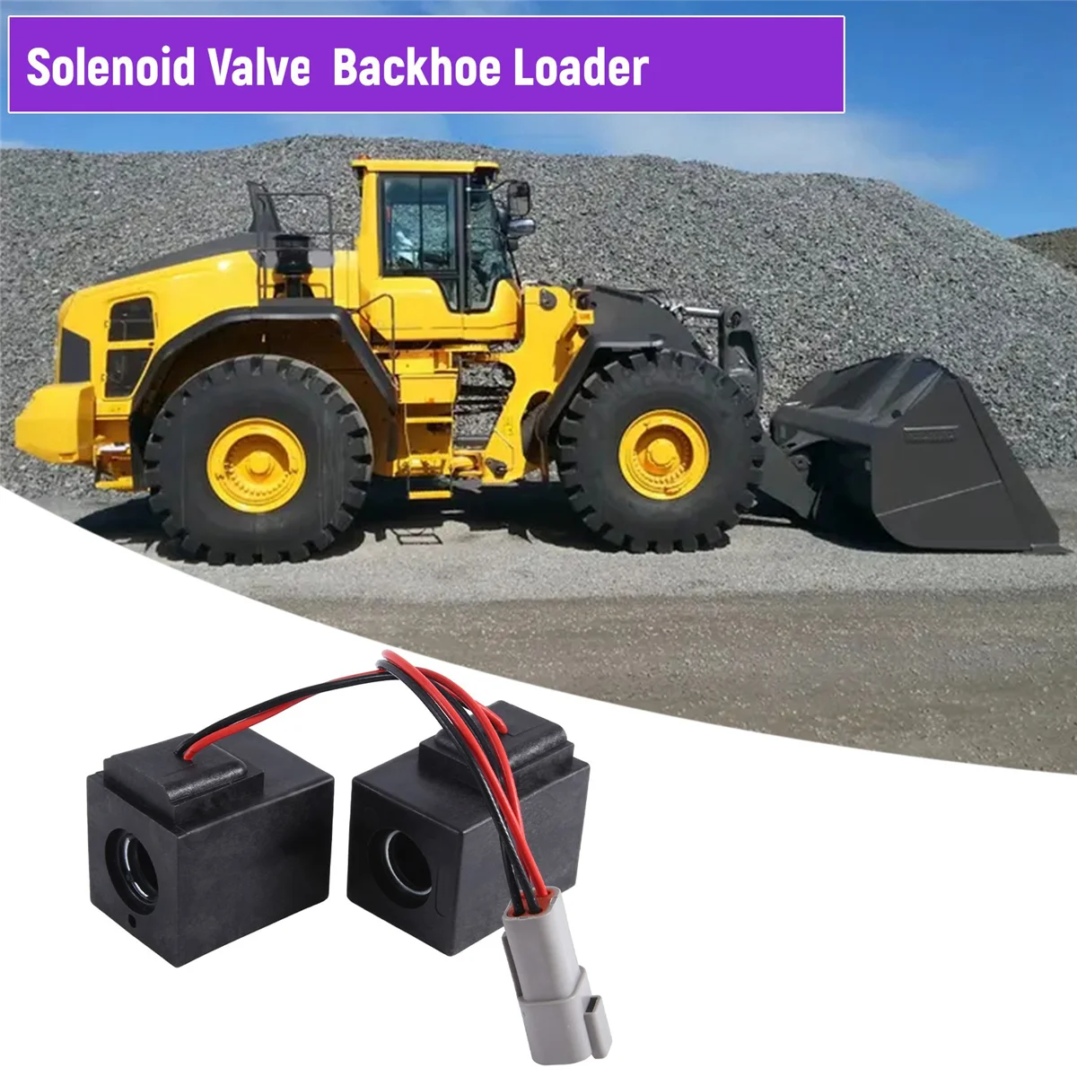 11712481 клапан электромагнитный автомобильный для экскаватора-погрузчика Volvo BL60 BL61