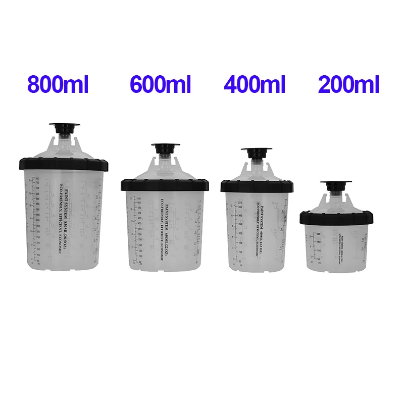 Стакан для пистолета краскопульта одноразовый 200/400/600/800/600 мл