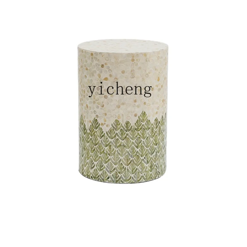 

ZK Shell Coffee Table Nordic Home Balcony Side Table Table Living Room Sofa Corner Light Luxury Stool