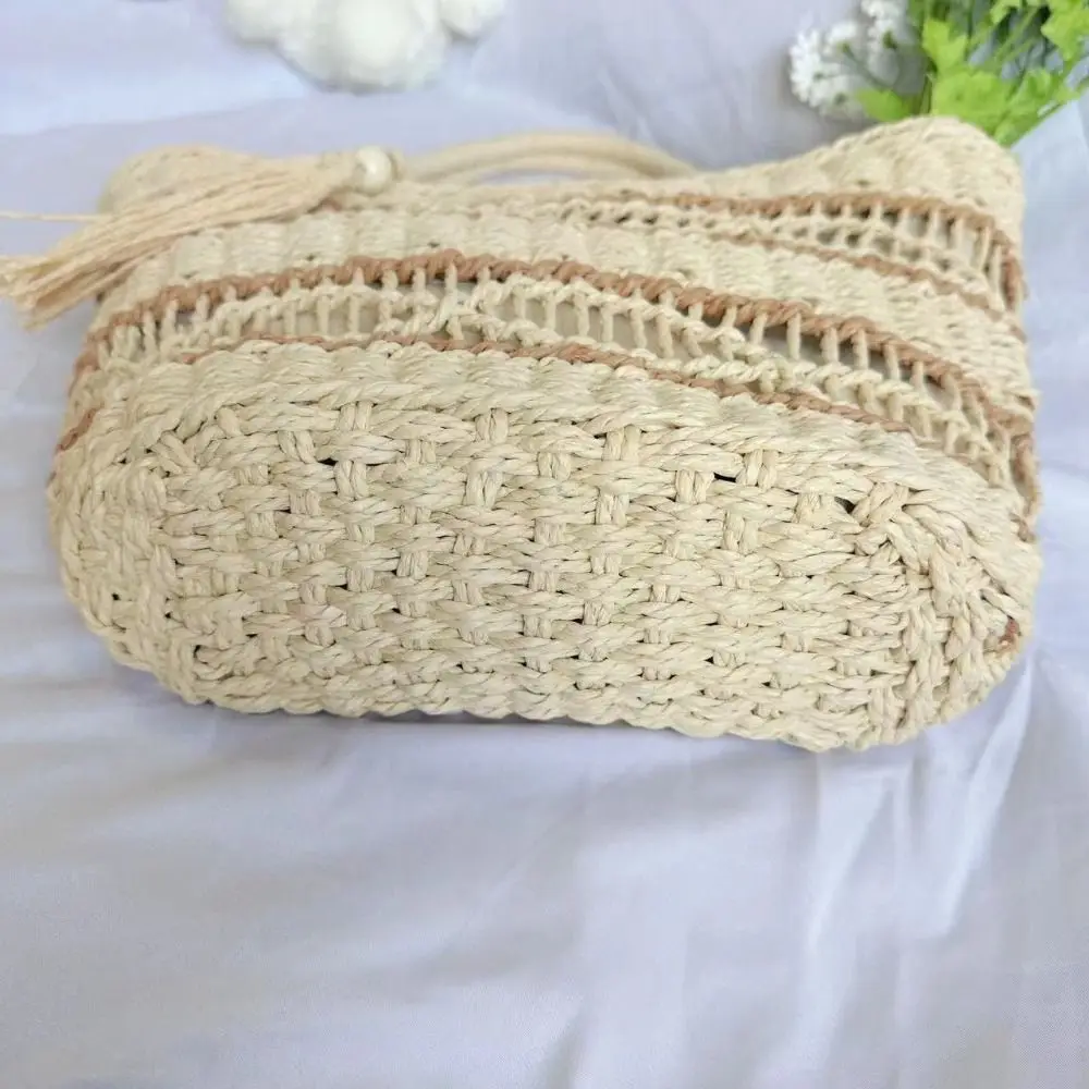 Женские тканые вместительные сумки на плечо вязаная крючком сумка женские