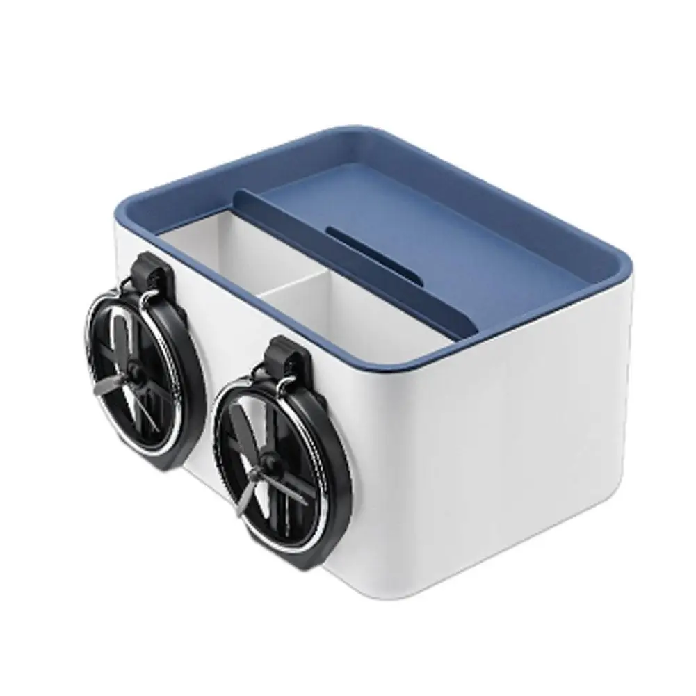 

Car Tissue Box Armrest Water Cup Holder Phone Holder Adjustable Strap Multi-functional Interior Storage Box Car Seat Organizer