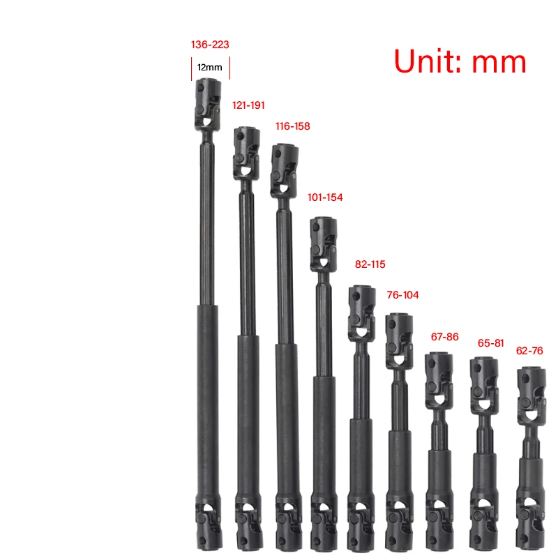 

1PC Steel Drive Shaft for 1/10 Axial SCX10 CVD RC Climbing Car Parts Accessories Wraith RR10 Bomber TRAXXAS TRX4 D90 D110 E76