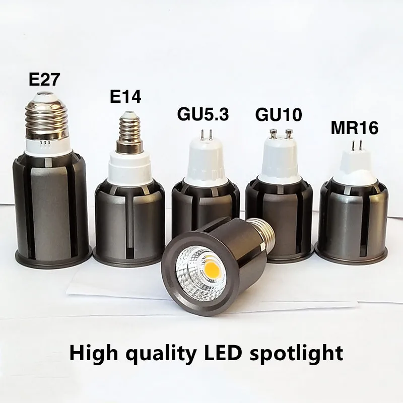 Super Bright LED Spotlight GU10 E27 E14 COB 9W 12W 15W 20W 25W LED Bulb Lamp 85-265V  spotlight Warm White/Cold White led light