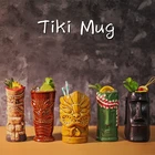 Керамические Гавайские кружки Tiki, креативные бокалы для коктейлей, бокалы для пива, Мартини, бокалы, кружки для напитков, забавная чашка, кофейная чашка, подарок для мужчин