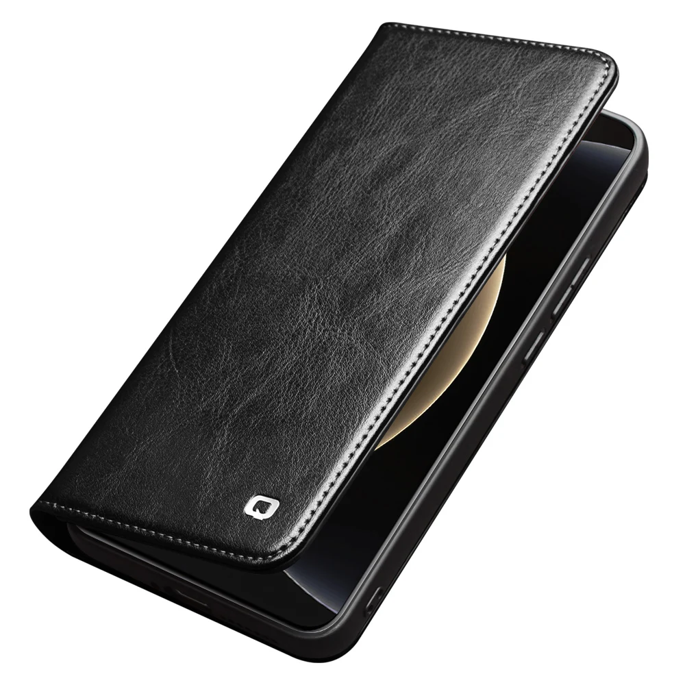 Фото Чехол QIALINO из натуральной кожи премиум-класса для Xiaomi MI 17 MI17 Pro Max 15 MI15 Ultra, чехол-кошелек из натуральной воловьей кожи №4