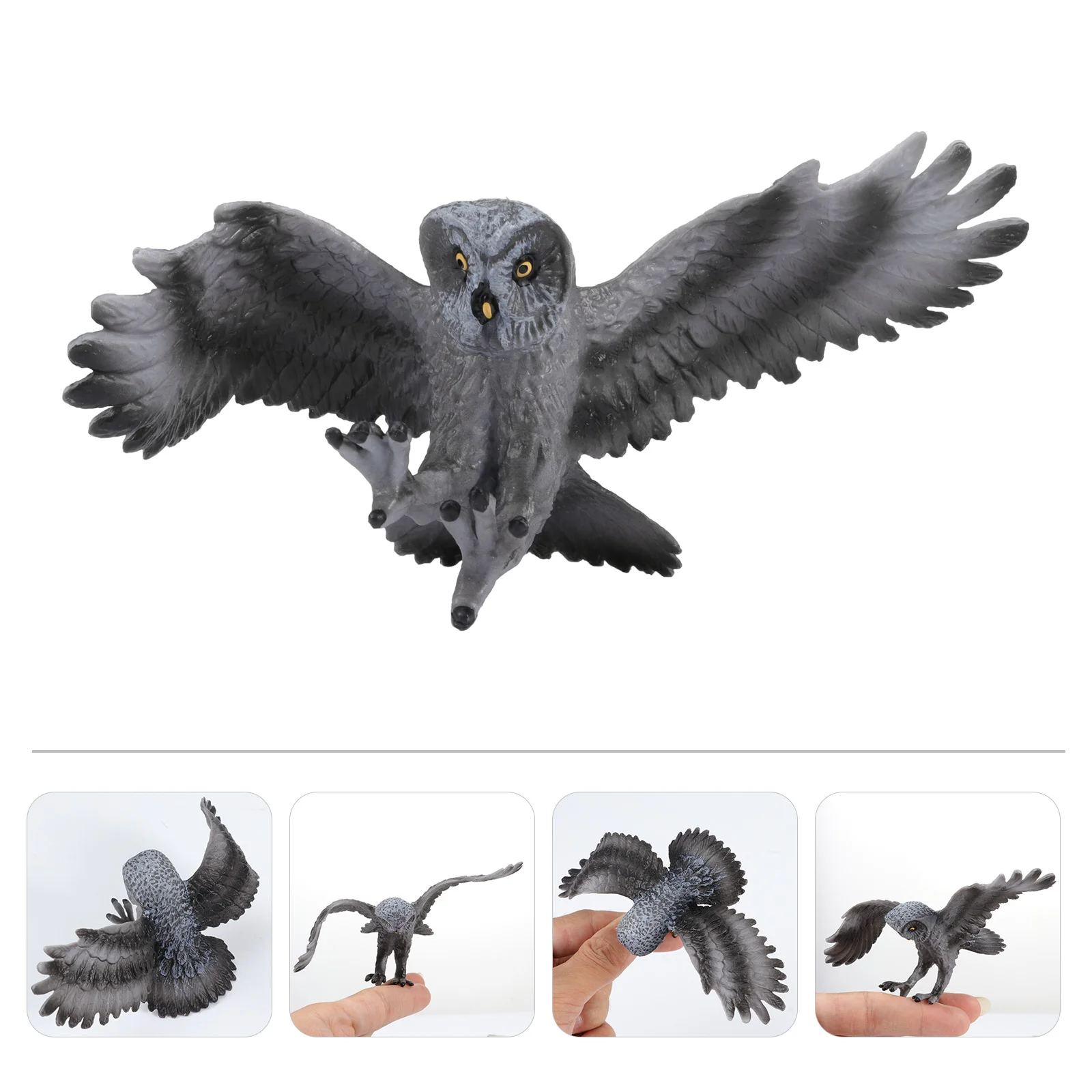

Owl Figures Statue Decor Toy Bird Shaped Animal Animals Toys Owls Figure Table Kids Christmas Wild Mini Action Ornament Children