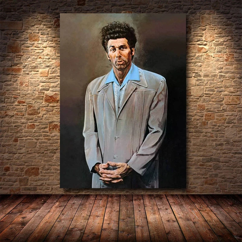 

Seinfeld Kramer Portrait Artwork Poster and Print Vintage Decor Picture Canvas Painting Room Cuadros Decoration Aesthetic